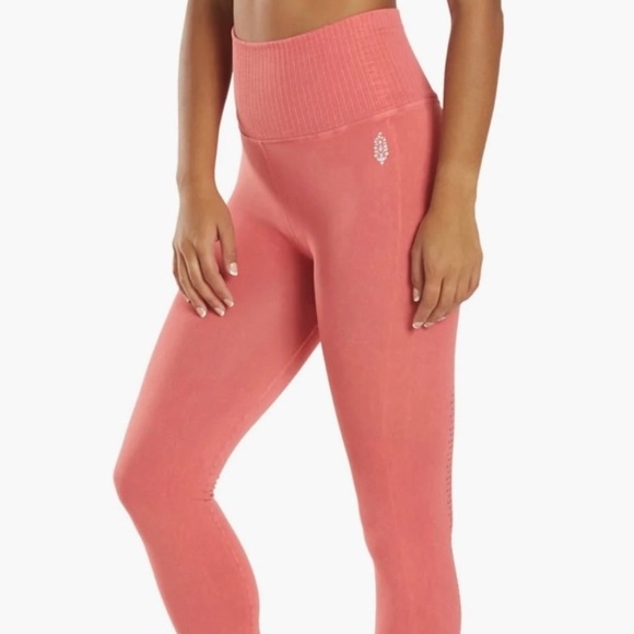 Free People Pants - Free People High-Rise 7/8 Good Karma Leggings Pomelo